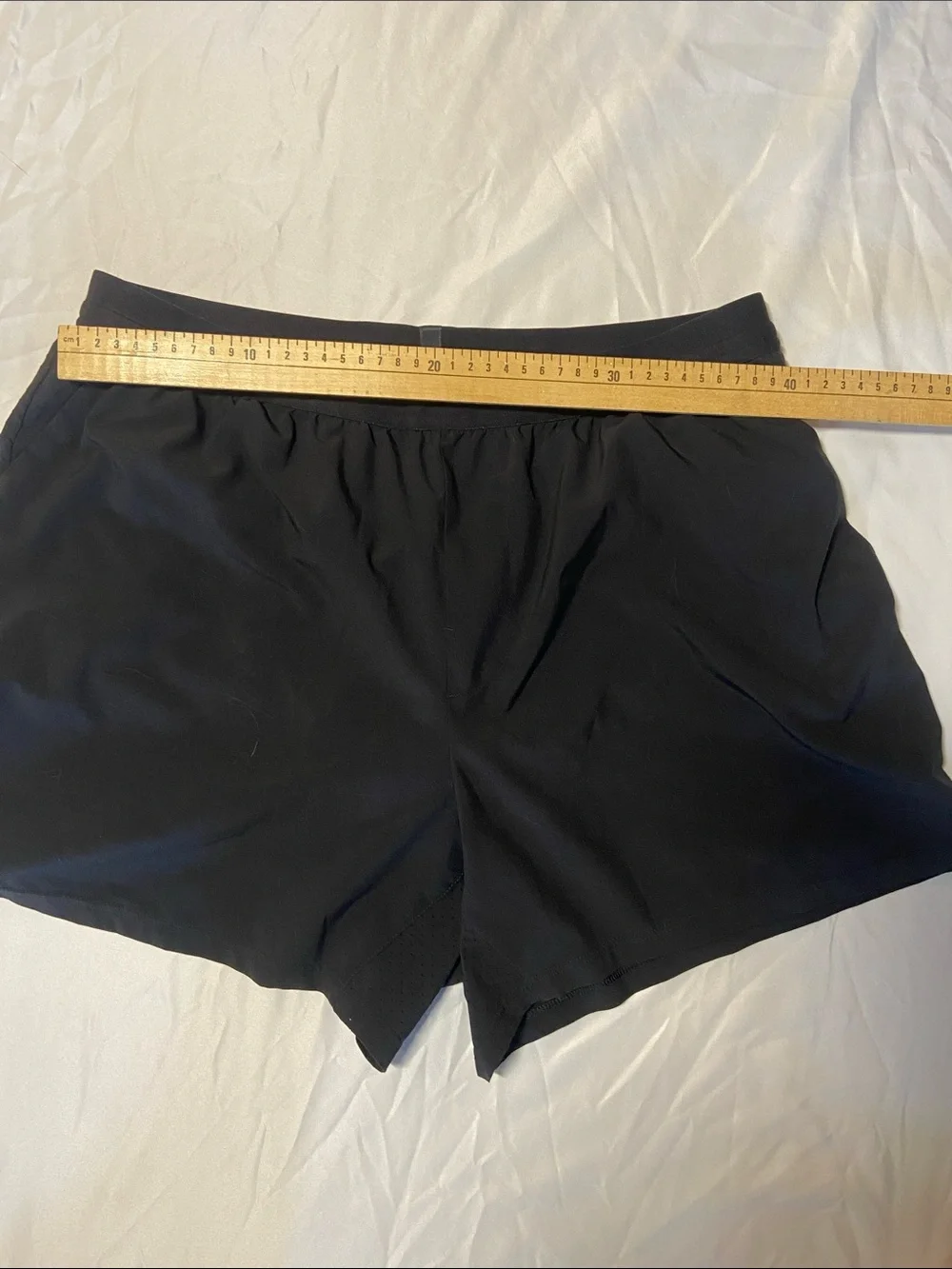 Men's Black VRST Athletic Running Shorts with Built-In Brief